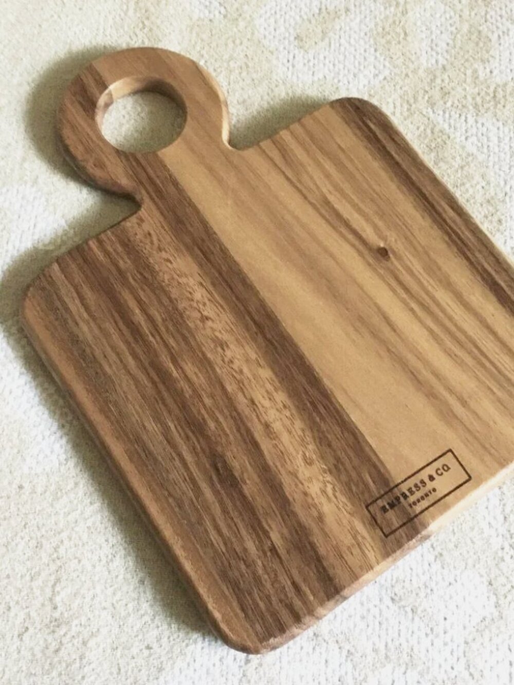NWOT Large Acacia Wood Charcuterie Board | Rustic Serving Platter
